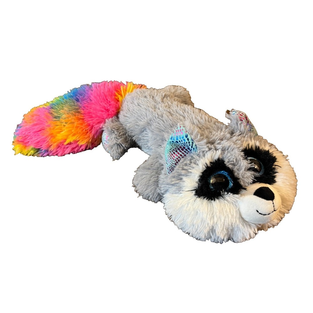 MTY international Raccoon Unicorn Plush Stuffed Animal Rainbow Tail 2020 Walmart